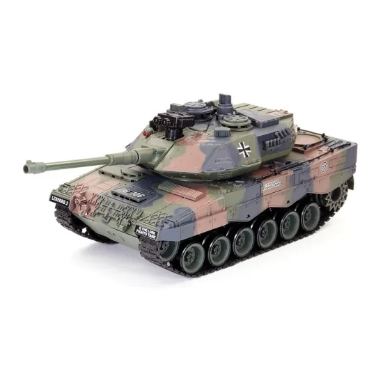 BT-822-Char RC German Leopard 2 Camouflage 1/18 RTR Brother Tank - BT-822