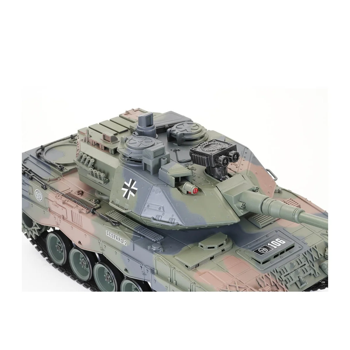 Char RC German Leopard 2 Camouflage 1/18 RTR Brother Tank BT-822 - 7