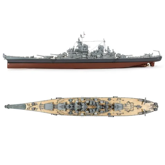 16002-USS Missouri BB-63 1/200 Ochre Wood Construction Kit