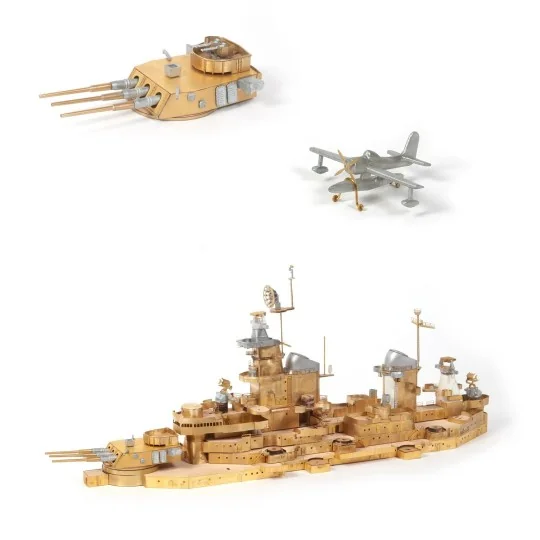 16002-USS Missouri BB-63 1/200 kit construction bois OcCre