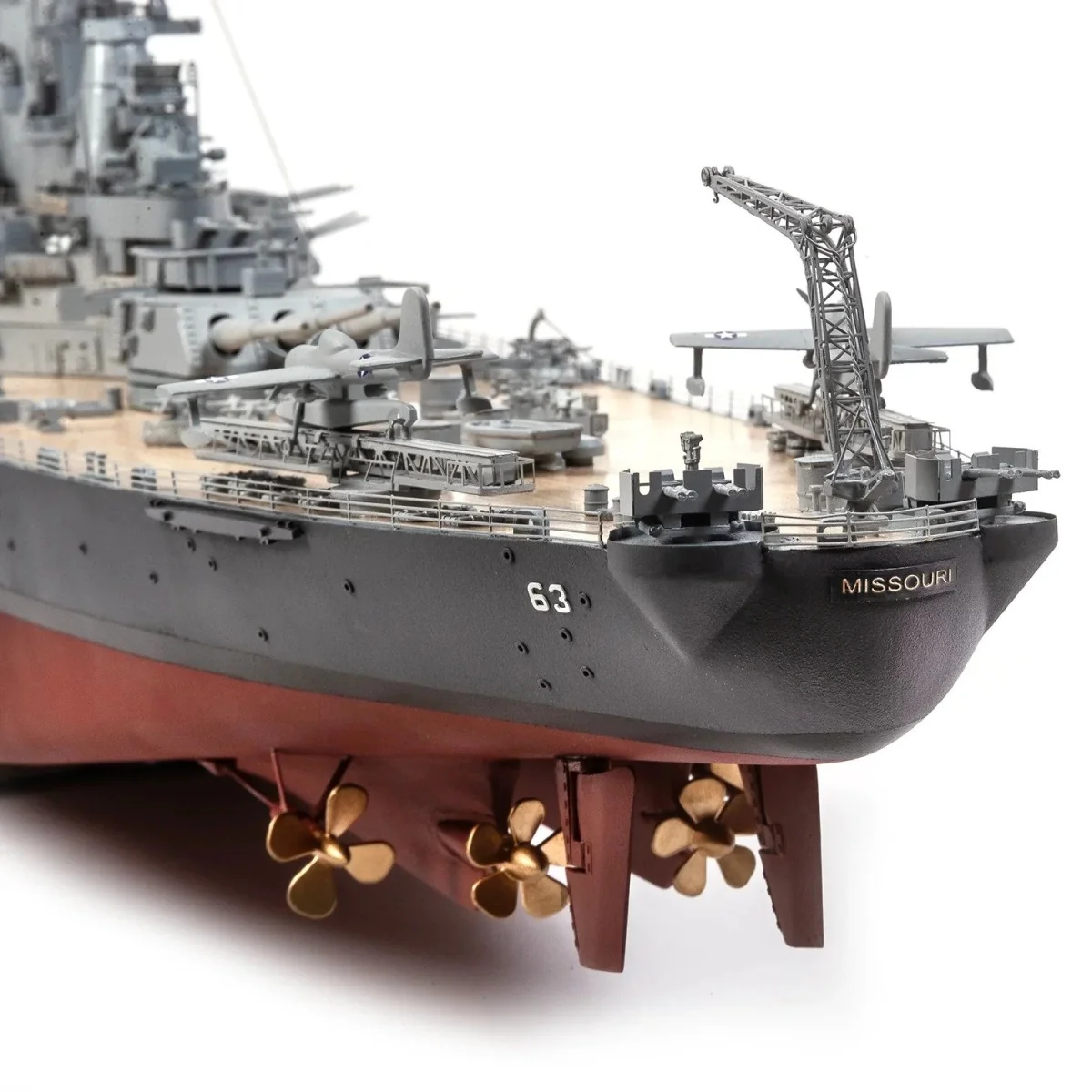 USS Missouri BB-63 1/200 Ochre Wood Construction Kit OcCre 16002 - 4