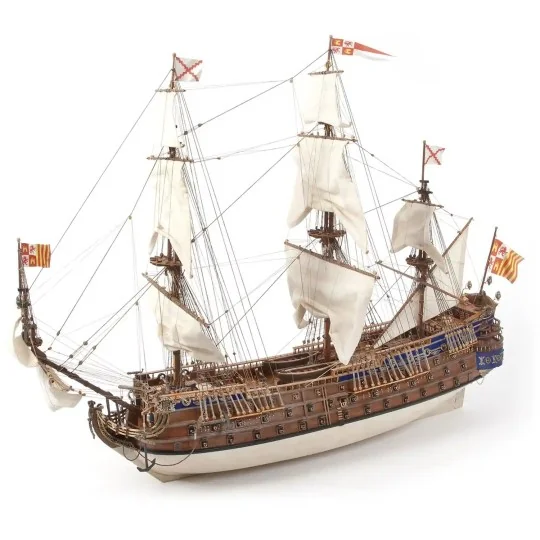 15002-Boat San Felipe 1/86 Ochre wood construction kit - 15002