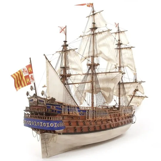 15002-Boat San Felipe 1/86 Ochre wood construction kit