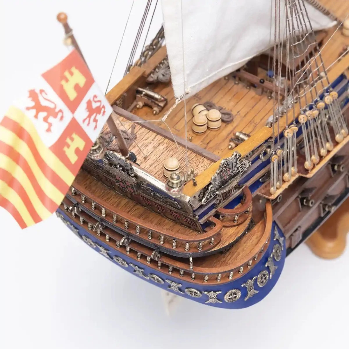 Boat San Felipe 1/86 Ochre wood construction kit OcCre 15002 - 7