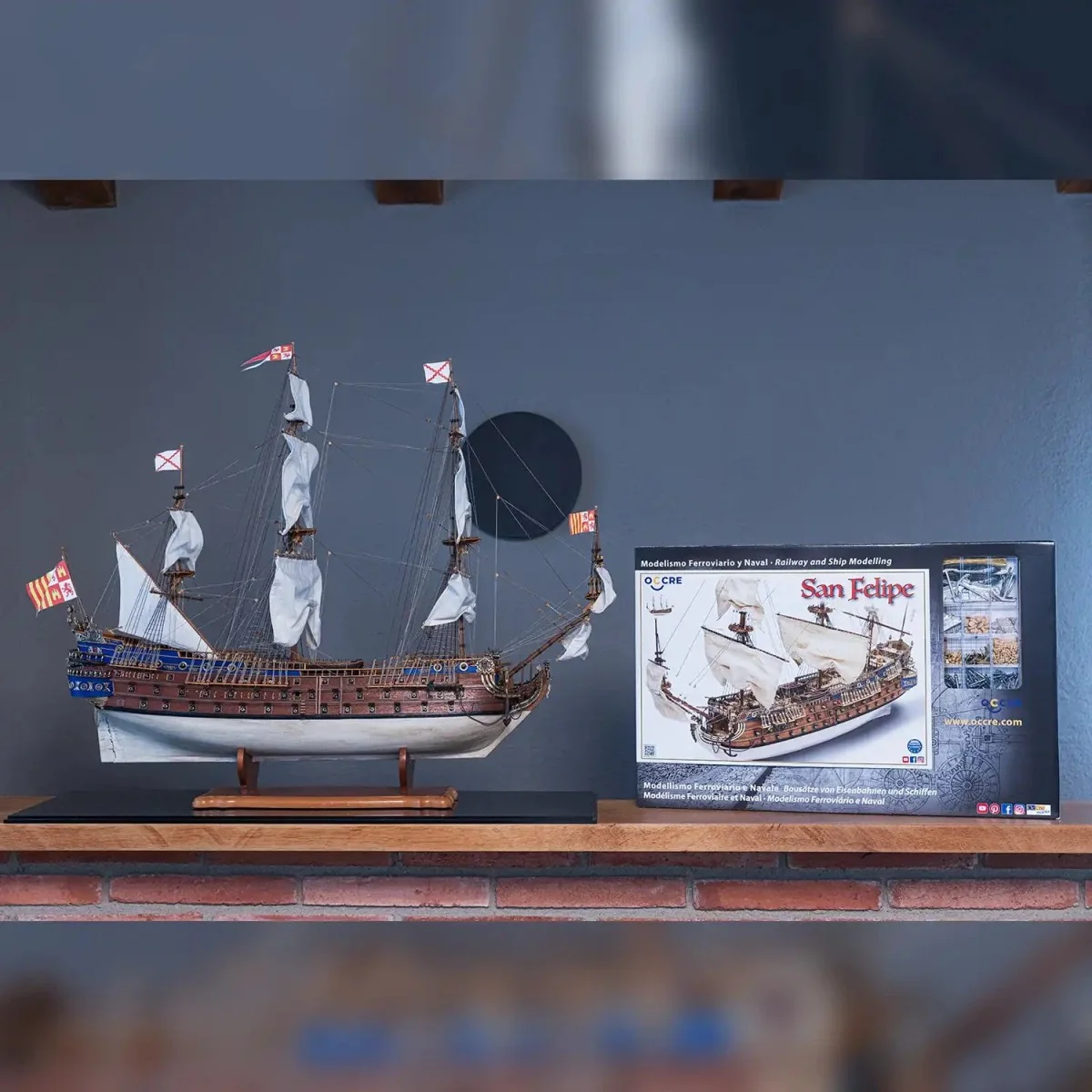 Bateau San Felipe 1/86 kit construction bois OcCre OcCre 15002 - 10