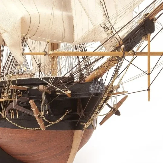 15007-Belle Poule boat 1/90 Ochre wood construction kit - 15007