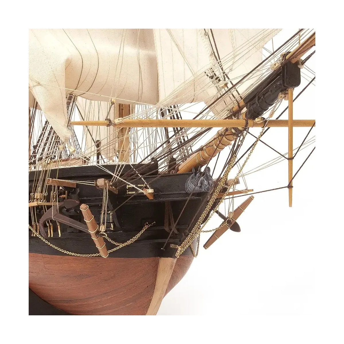 Belle Poule boat 1/90 Ochre wood construction kit OcCre 15007 - 6