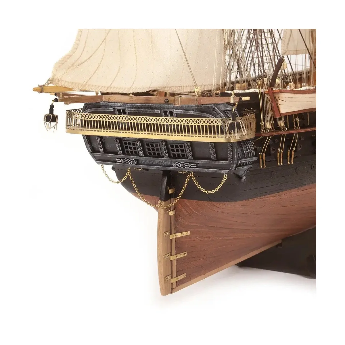 Belle Poule boat 1/90 Ochre wood construction kit OcCre 15007 - 7