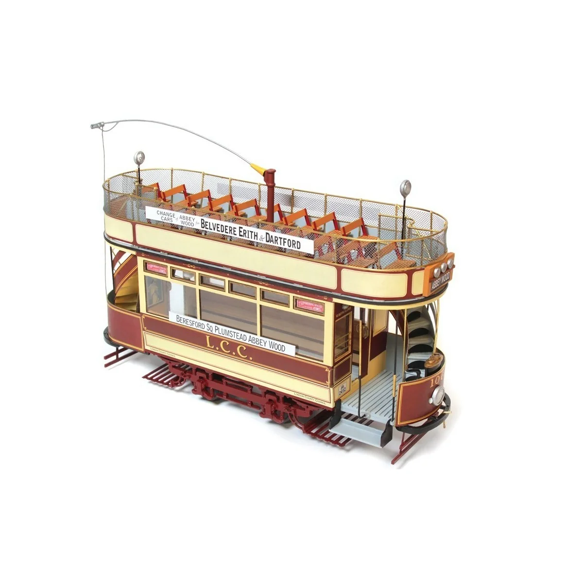 OcCre 53008 Tram London LLC 106 1/24 scale wood and metal construct... OcCre 53008 Tram London LLC 106 1/24 scale wood and metal construct...