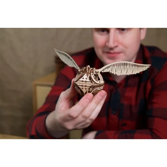 Golden Snitch Harry Potter Puzzle 3D Wood UGEARS UGEARS UG-70237 - 10 UG-70237-Golden Snitch Harry Potter Puzzle 3D Wood UGEARS - UG-70237