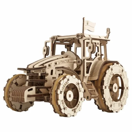 Le tracteur gagne Puzzle 3D bois UGEARS UGEARS UG-70184 - 1 UG-70184-Le tracteur gagne Puzzle 3D bois UGEARS - UG-70184