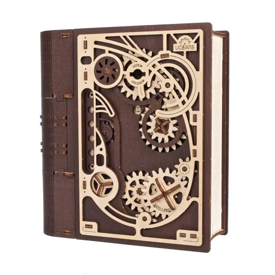 Livre des secrets Puzzle 3D bois UGEARS UGEARS UG-70265 - 1 UG-70265-Livre des secrets Puzzle 3D bois UGEARS - UG-70265