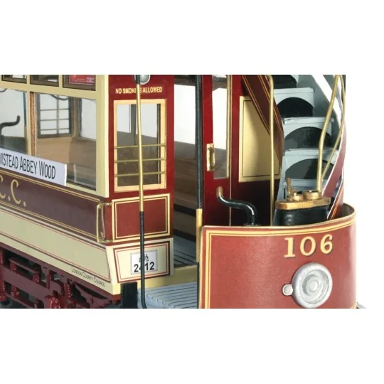 OcCre 53008 Tram London LLC 106 1/24 scale wood and metal construct... 53008-OcCre 53008 Tram London LLC 106 1/24 scale wood and metal construction kit