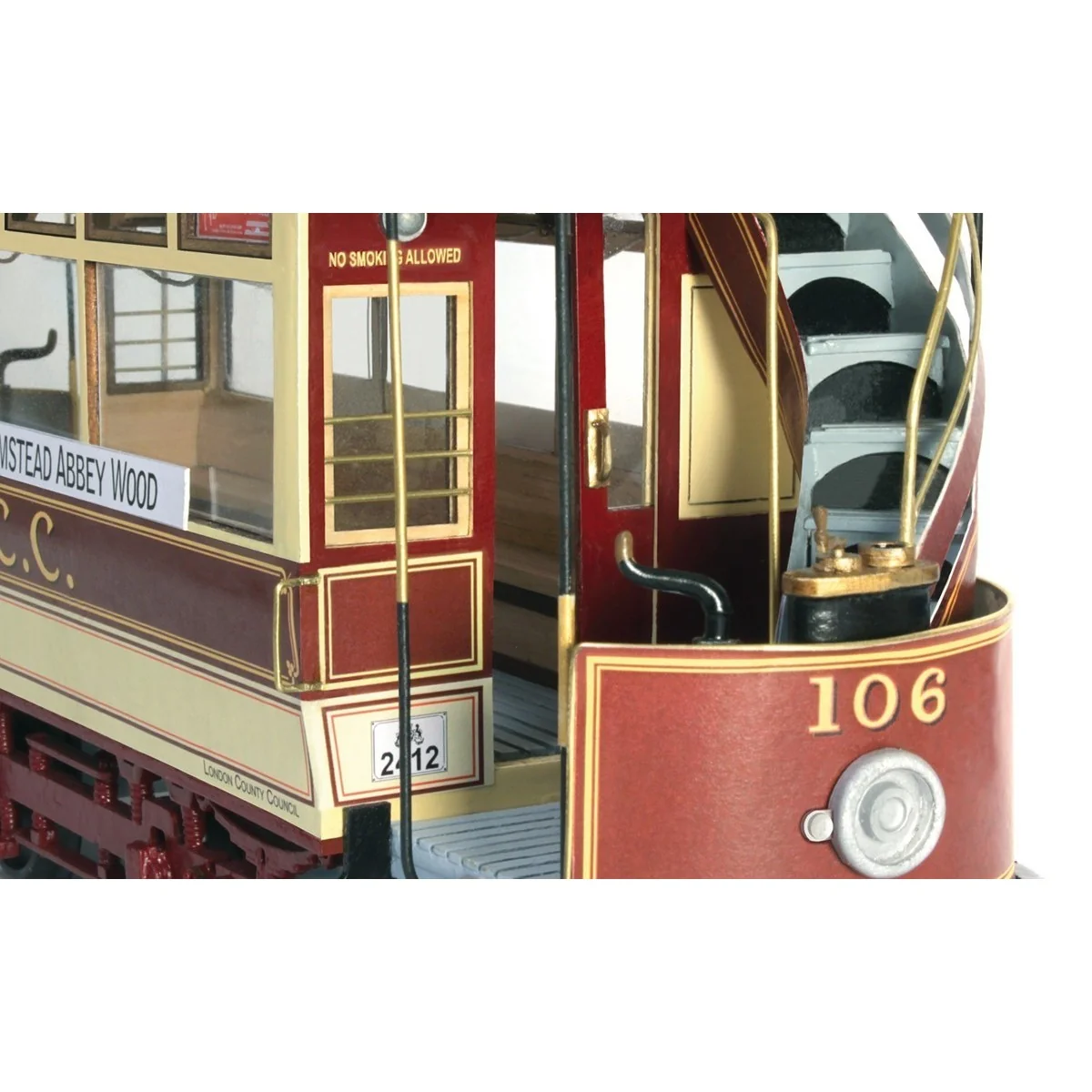 OcCre 53008 Tram London LLC 106 1/24 scale wood and metal construct... OcCre 53008 Tram London LLC 106 1/24 scale wood and metal construct...