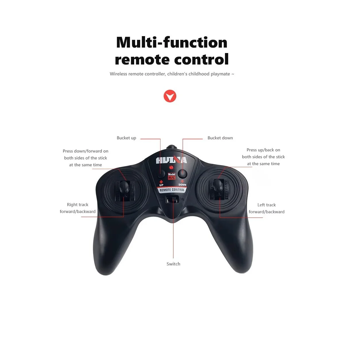Pelleteuse sur chenilles RC 1/24 2.4Ghz - HuiNa HuiNa Toys CY1516 - 4