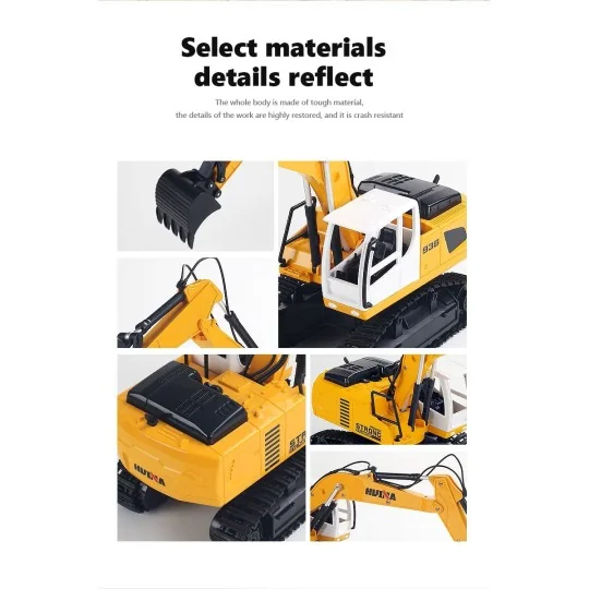 CY1516-Pelleteuse sur chenilles RC 1/24 2.4Ghz - HuiNa