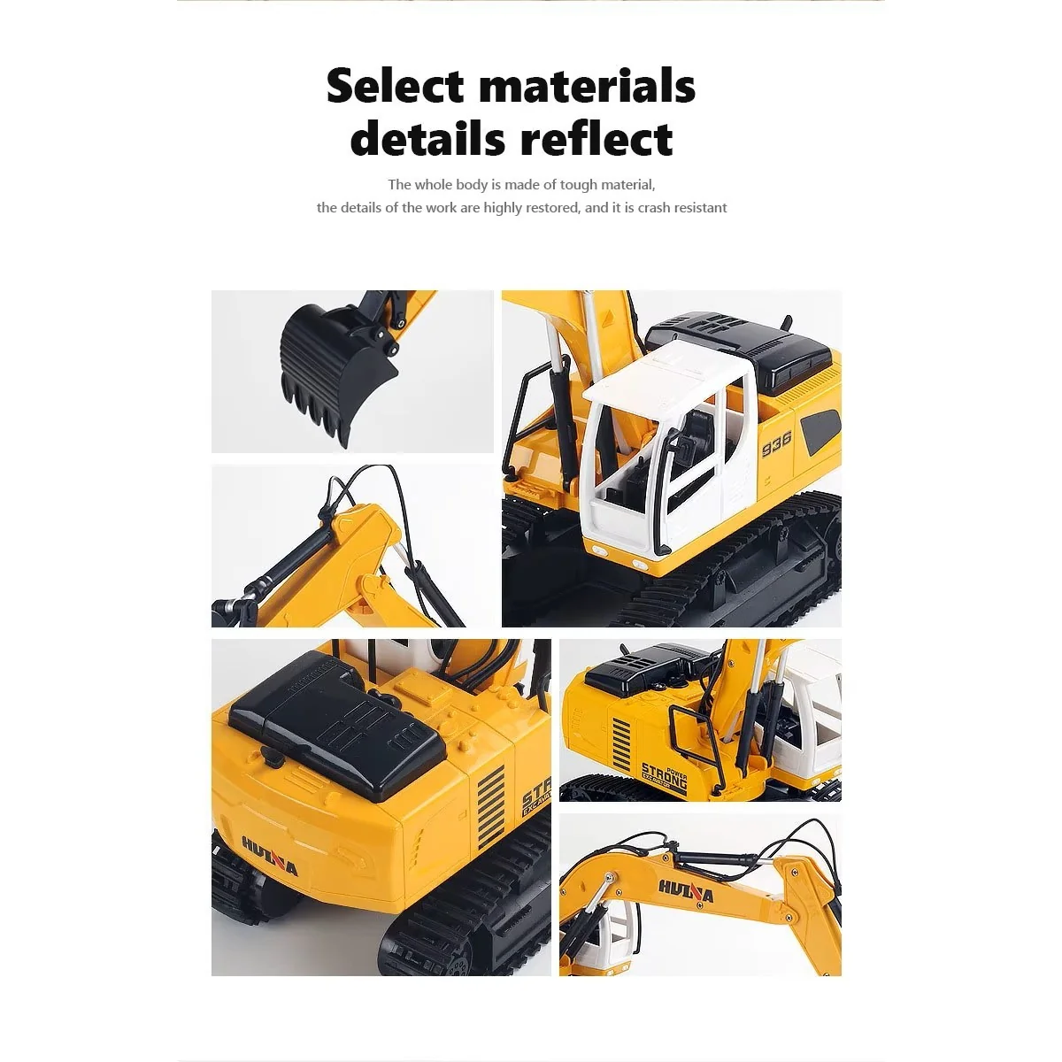 RC 1/24 2.4Ghz Crawler Excavator - HuiNa HuiNa Toys CY1516 - 3