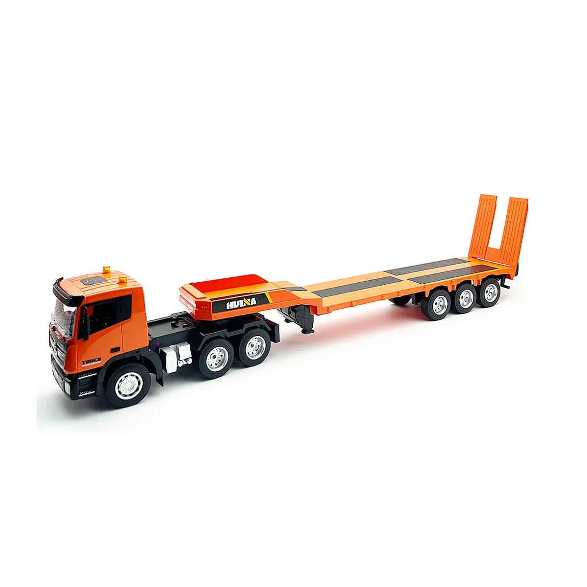 Camion porte char avec pelleteuse sur chenilles RC 1/24 2.4Ghz - HuiNa HuiNa Toys CY1319 - 2
