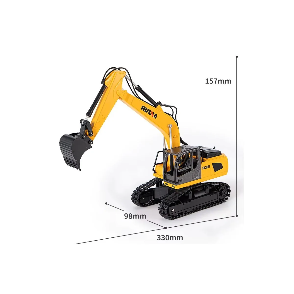 Tank Carrier Truck with RC 1/24 2.4Ghz Crawler Excavator - HuiNa HuiNa Toys CY1319 - 7