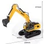 Tank Carrier Truck with RC 1/24 2.4Ghz Crawler Excavator - HuiNa HuiNa Toys CY1319 - 7 CY1319-Tank Carrier Truck with RC 1/24 2.4Ghz Crawler Excavator - HuiNa - CY1319