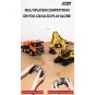CY1319-Camion porte char avec pelleteuse sur chenilles RC 1/24 2.4Ghz - HuiNa - CY1319