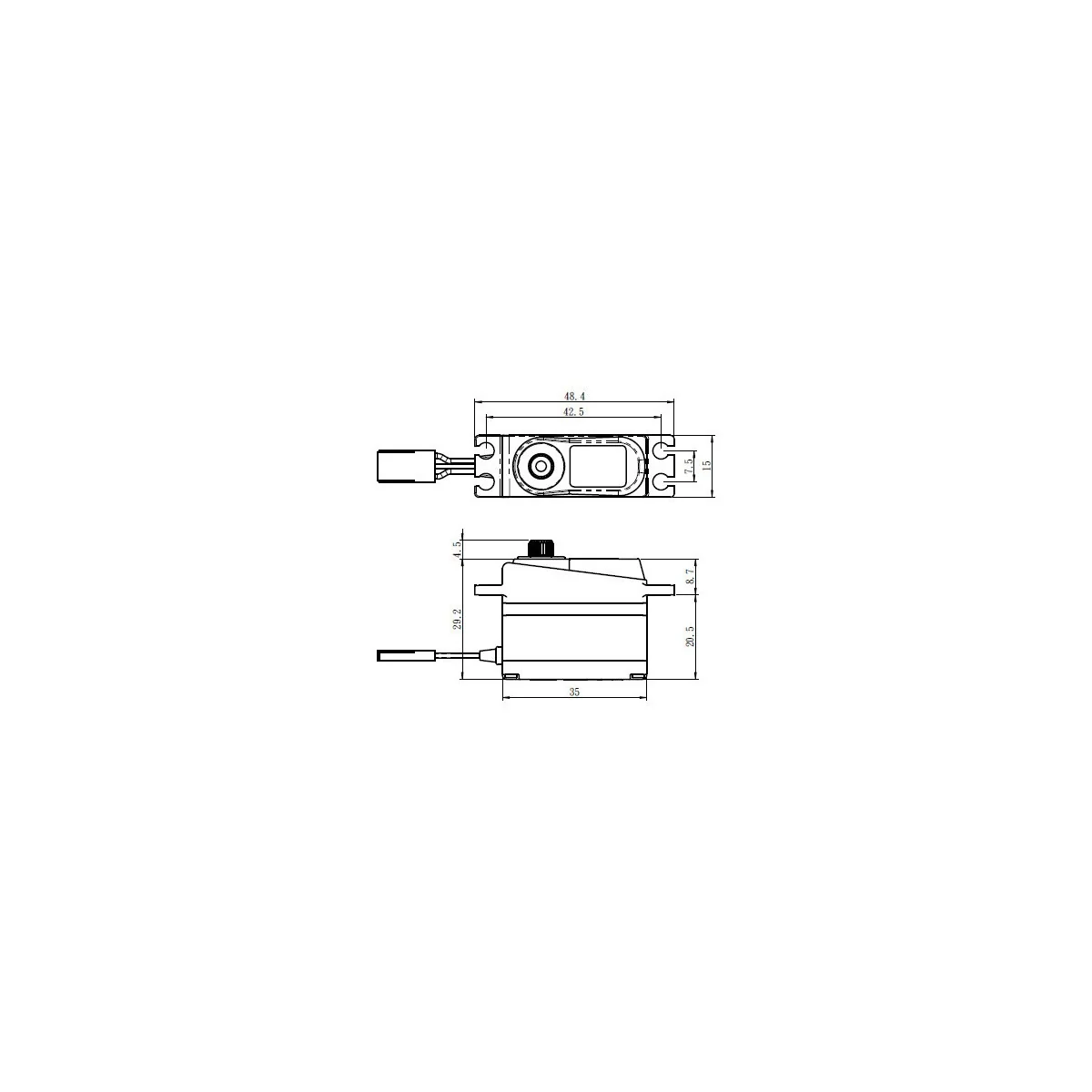 Servo SV-1257MG+ 4kg 0.055s 35x15mm Savox Savox SV-1257MG+ - 2 Servo SV-1257MG+ 4kg 0.055s 35x15mm Savox Savox SV-1257MG+ - 2
