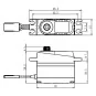 Servo SV-1257MG+ 4kg 0.055s 35x15mm Savox Savox SV-1257MG+ - 2 SV-1257MG+-Servo SV-1257MG+ 4kg 0.055s 35x15mm Savox