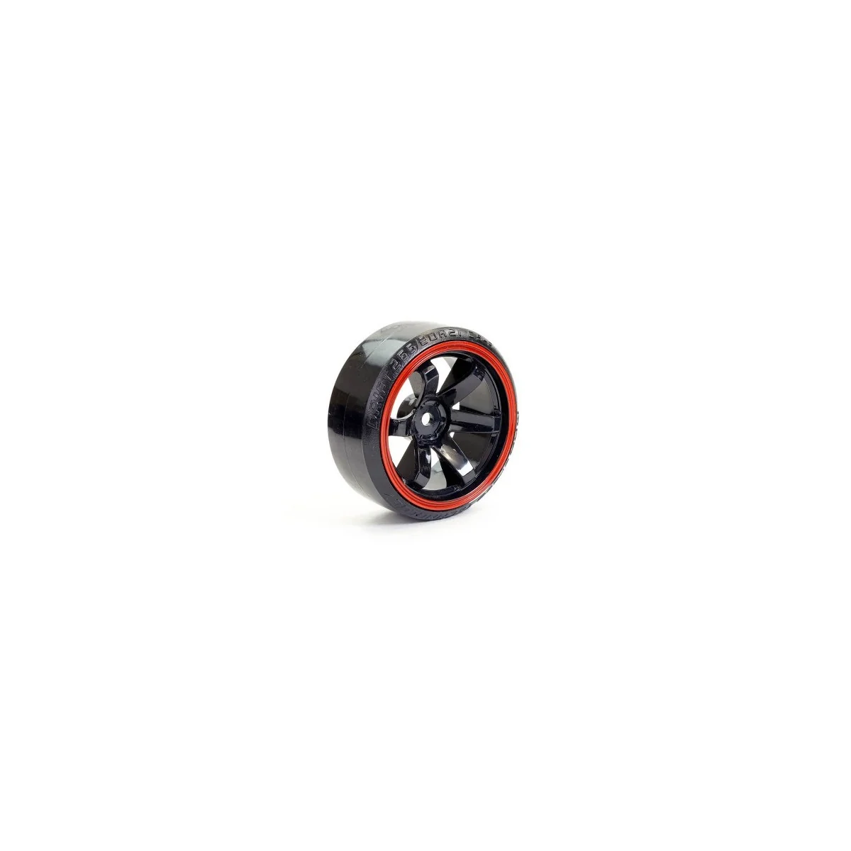 Black and red drift wheels 6 spokes 26mm 1/10 (4) Fastrax Fastrax FAST0086BKR - 2 Black and red drift wheels 6 spokes 26mm 1/10 (4) Fastrax Fastrax FAST0086BKR - 2