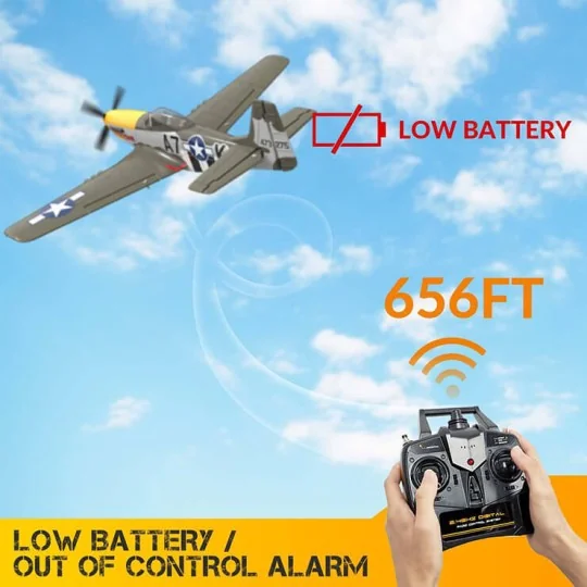 P-51D Mustang 500mm Brushless Aircraft with RTF Flight Stabilizer Volantex Volantex V768-2 - 8 V768-2-P-51D Mustang 500mm Brushless Aircraft with RTF Flight Stabilizer Volantex - V768-2