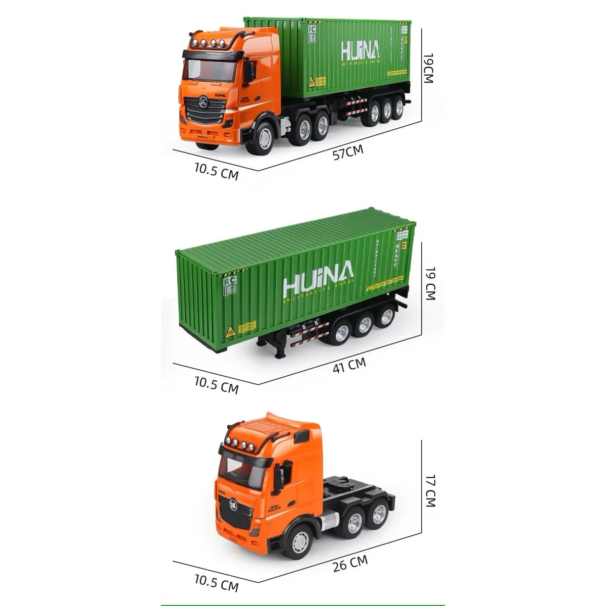 RC 1/18 2.4Ghz Container Carrier Semi-Trailer Truck - HuiNa HuiNa Toys CY1317 - 3 RC 1/18 2.4Ghz Container Carrier Semi-Trailer Truck - HuiNa HuiNa Toys CY1317 - 3