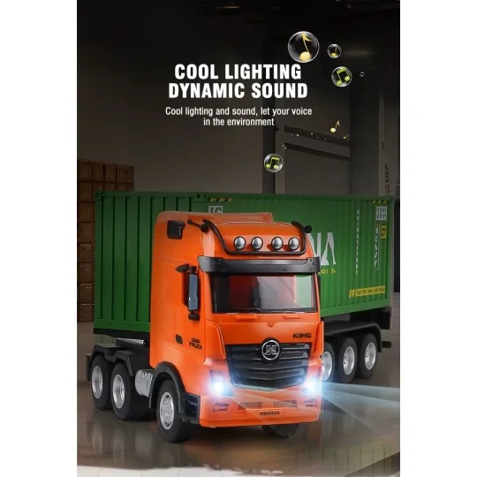 RC 1/18 2.4Ghz Container Carrier Semi-Trailer Truck - HuiNa HuiNa Toys CY1317 - 6 CY1317-RC 1/18 2.4Ghz Container Carrier Semi-Trailer Truck - HuiNa - CY1317
