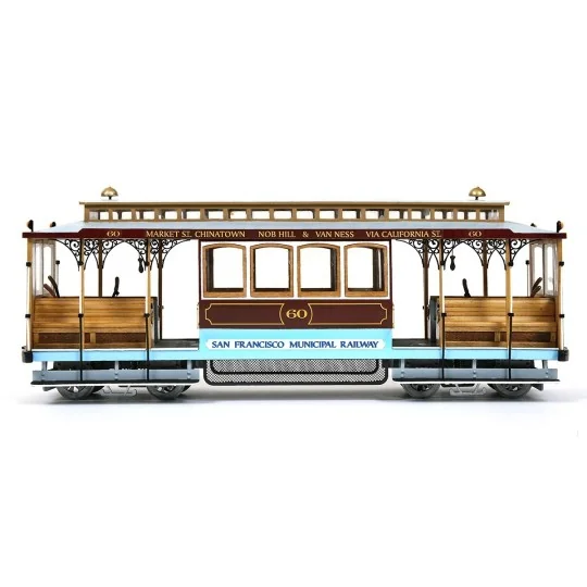 53007-OcCre 53007 Tram Cable Car San Francisco 1/24 kit construction bois métal