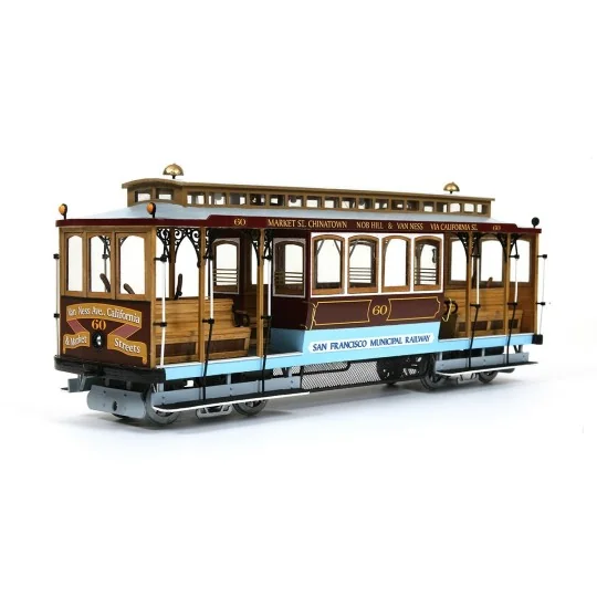 53007-OcCre 53007 Tram Cable Car San Francisco 1/24 kit construction bois métal