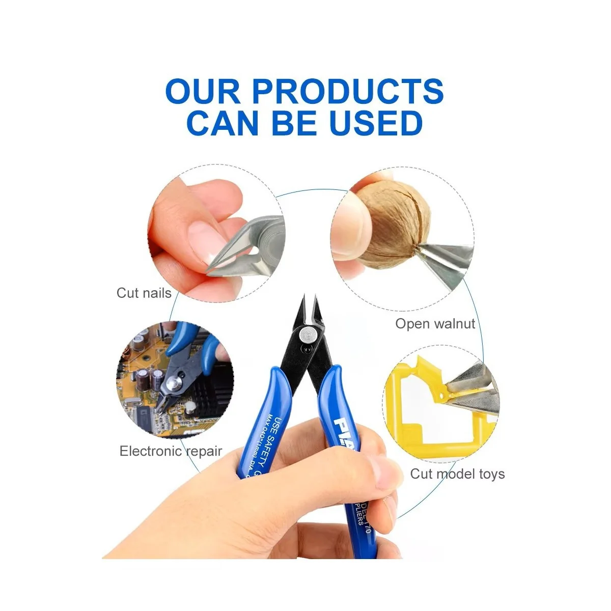 Mini pince coupante plate de précision à dégrapper n°170 Plato  PLATO - 5