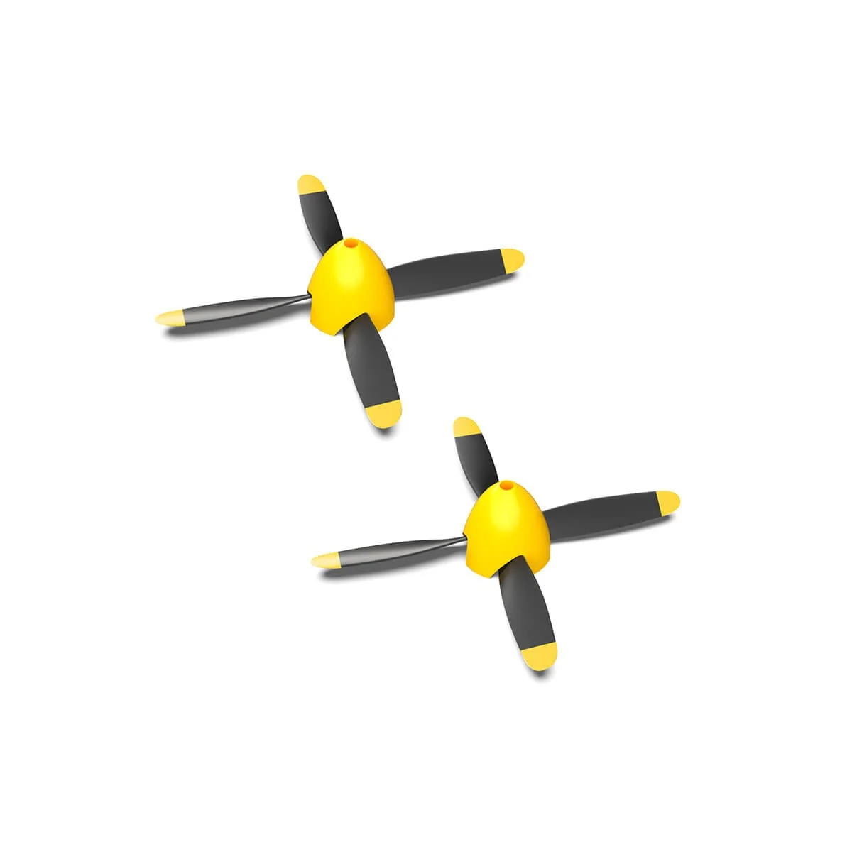 Hélice quadripales pour avion P-51D Mustang 500mm V768-2 Volantex (x2) Volantex V-P7680209 - 1