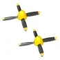 V-P7680209-Hélice quadripales pour avion P-51D Mustang 500mm V768-2 Volantex (x2)
