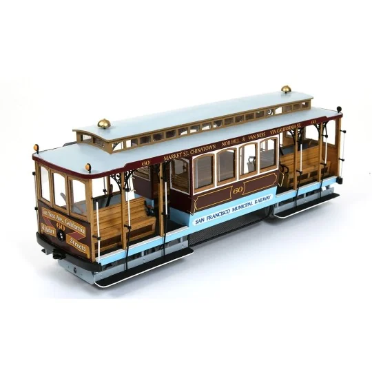 53007-Tram Cable Car San Francisco 1/24 kit construction bois métal OcCre