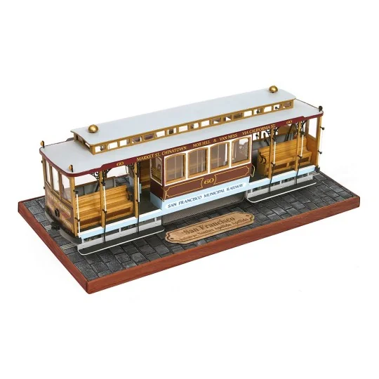 53007-Tram Cable Car San Francisco 1/24 kit construction bois métal OcCre