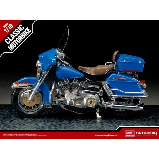 Harley Davidson Classic Electra 1/10 Academy Motorcycle Academy AC15501 - 1 AC15501-Harley Davidson Classic Electra 1/10 Academy Motorcycle - AC15501