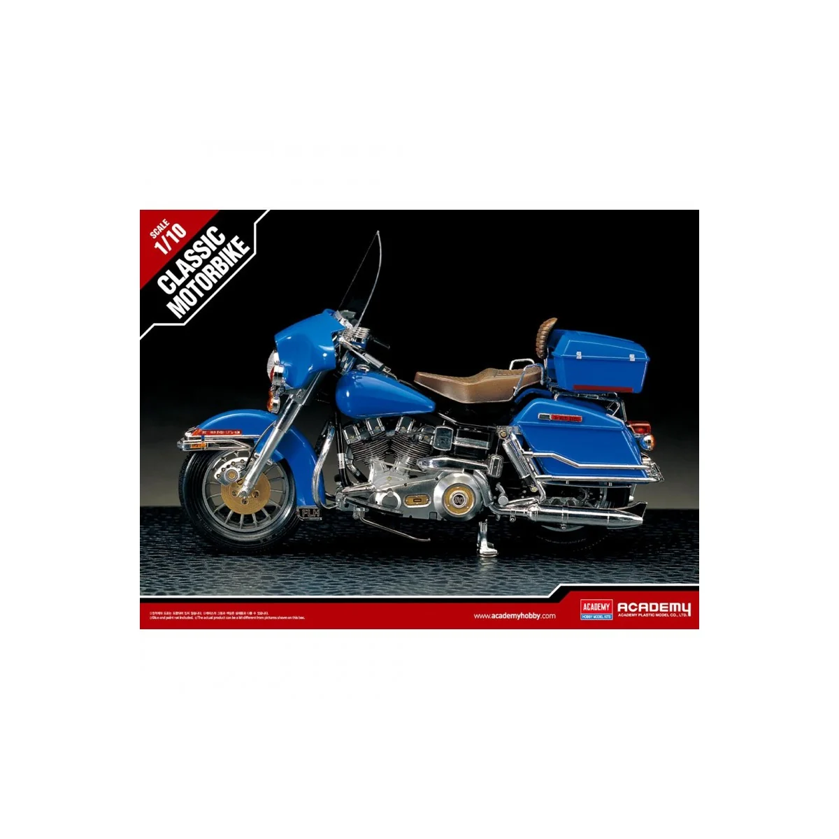 Harley Davidson Classic Electra 1/10 Academy Motorcycle Academy AC15501 - 1 Harley Davidson Classic Electra 1/10 Academy Motorcycle Academy AC15501 - 1