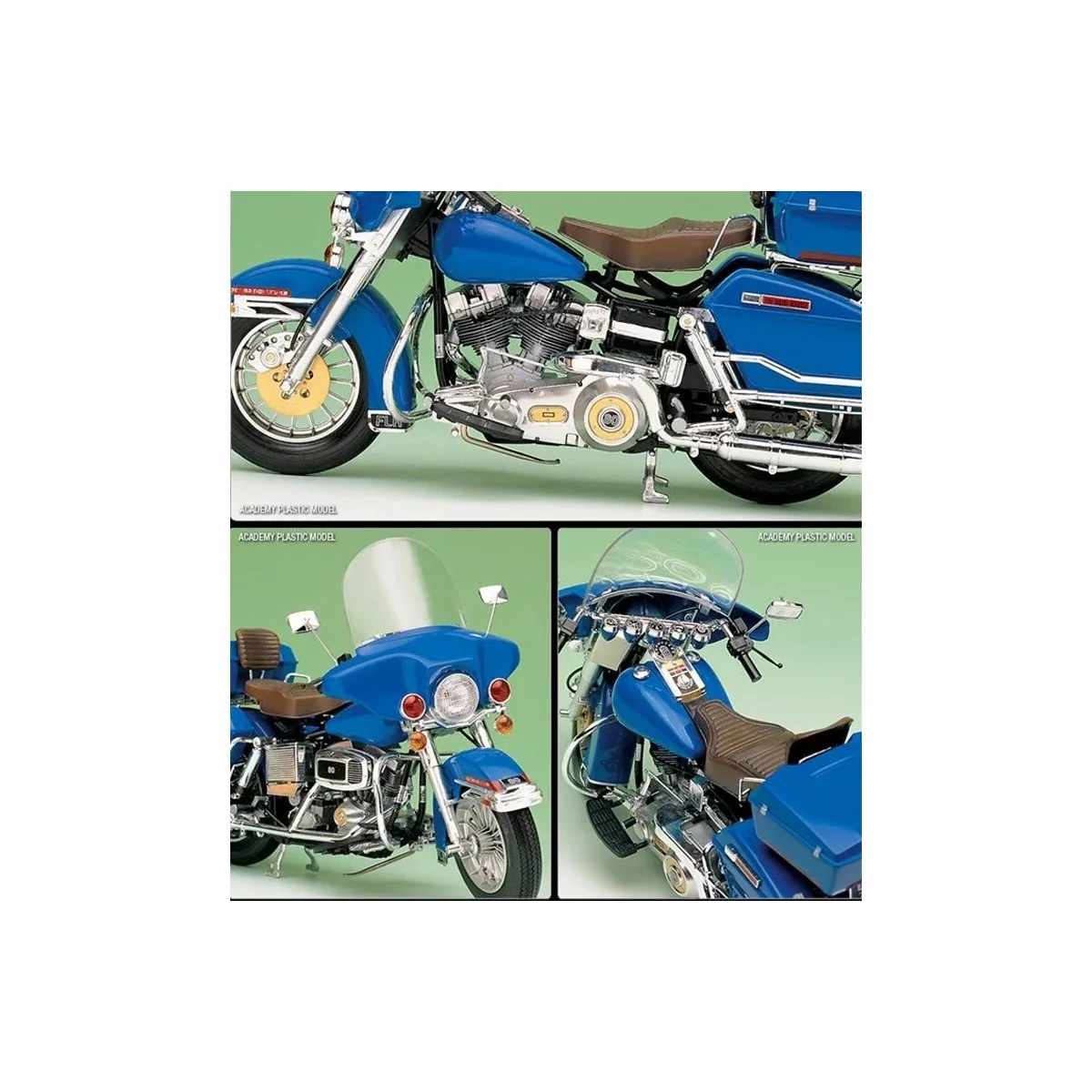 Harley Davidson Classic Electra 1/10 Academy Motorcycle Academy AC15501 - 3 Harley Davidson Classic Electra 1/10 Academy Motorcycle Academy AC15501 - 3