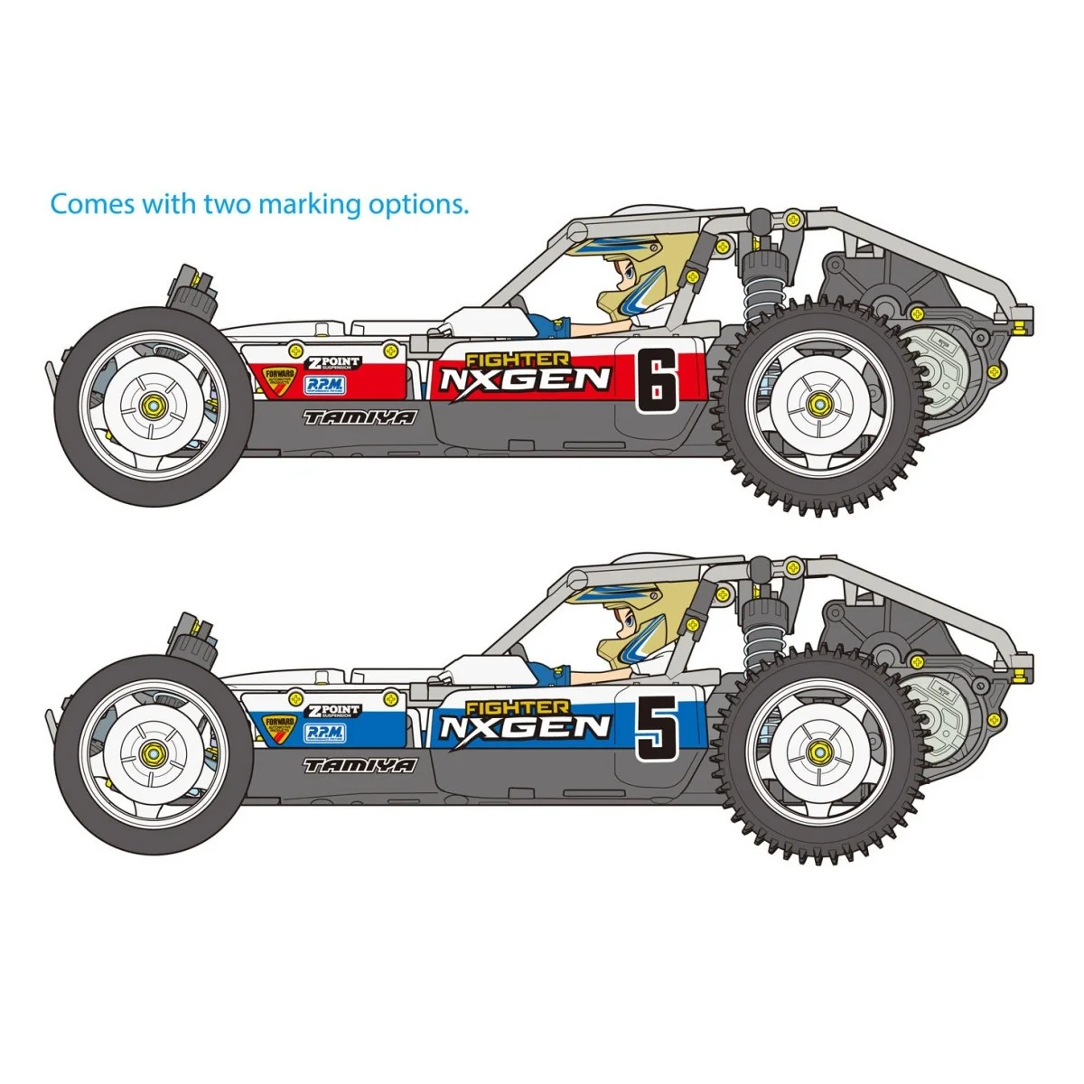 Buggy Fighter NXGEN DT-04 Kit RTR Combo Tamiya Tamiya 58741L - 5