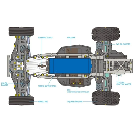 Buggy Fighter NXGEN DT-04 Kit RTR Combo Tamiya Tamiya 58741L - 11 58741L-Buggy Fighter NXGEN DT-04 RTR Combo Kit Tamiya - 58741L