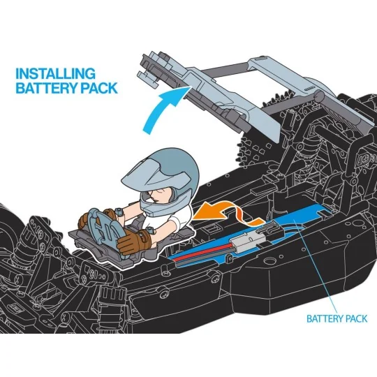 58741L-Buggy Fighter NXGEN DT-04 Kit RTR Combo Tamiya