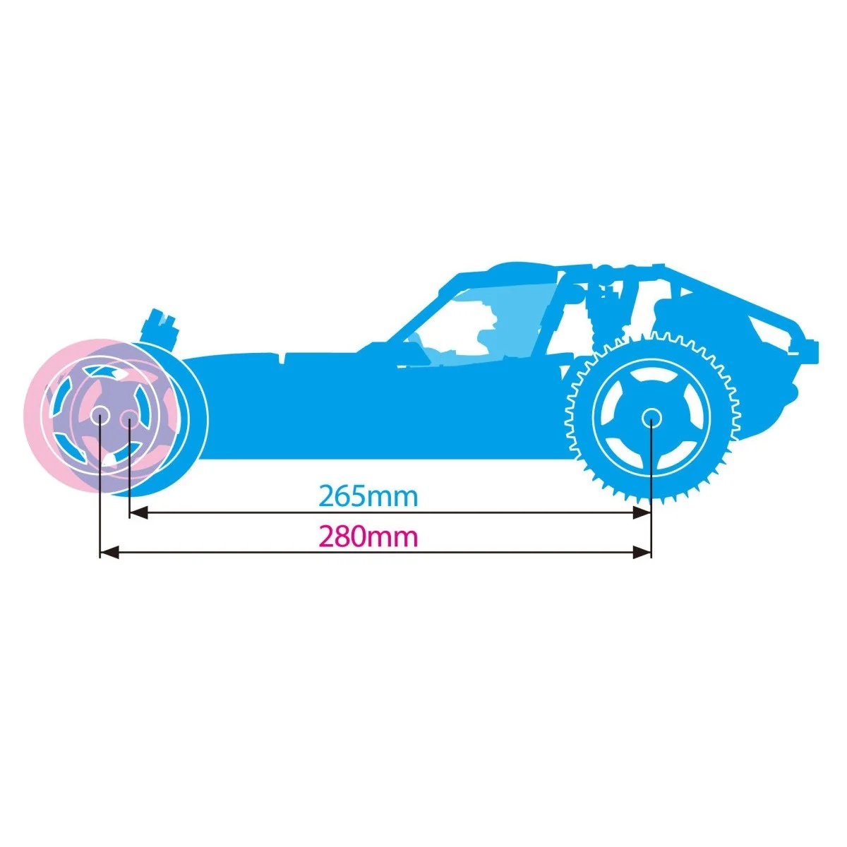 Buggy Fighter NXGEN DT-04 Kit RTR Combo Tamiya Tamiya 58741L - 14