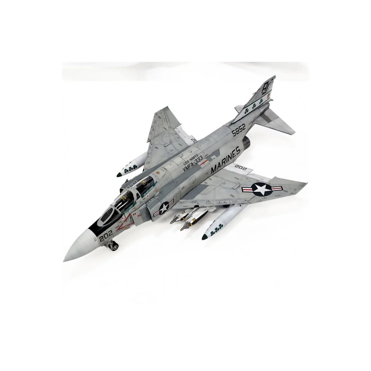 USMC F-4J Phantom II Aircraft, VMFA-333 Fighting Shamrocks 1/48 Academy Academy AC12356 - 4 USMC F-4J Phantom II Aircraft, VMFA-333 Fighting Shamrocks 1/48 Academy Academy AC12356 - 4