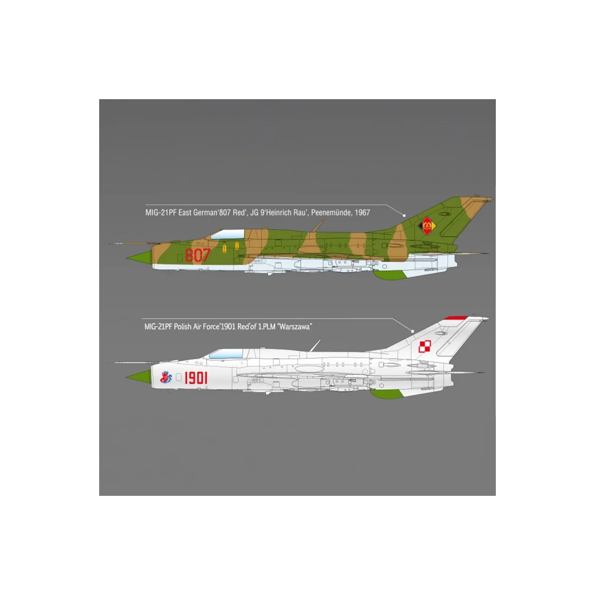 Mig-21PF Fishbed-D 1/48 Academy Aircraft Academy AC12320 - 3 Mig-21PF Fishbed-D 1/48 Academy Aircraft Academy AC12320 - 3
