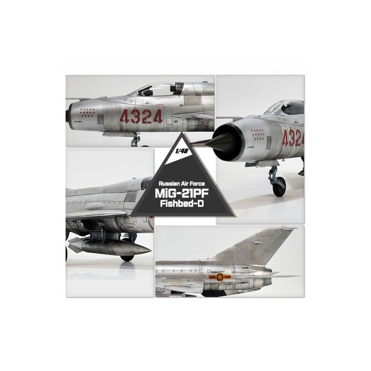 Mig-21PF Fishbed-D 1/48 Academy Aircraft Academy AC12320 - 8 Mig-21PF Fishbed-D 1/48 Academy Aircraft Academy AC12320 - 8