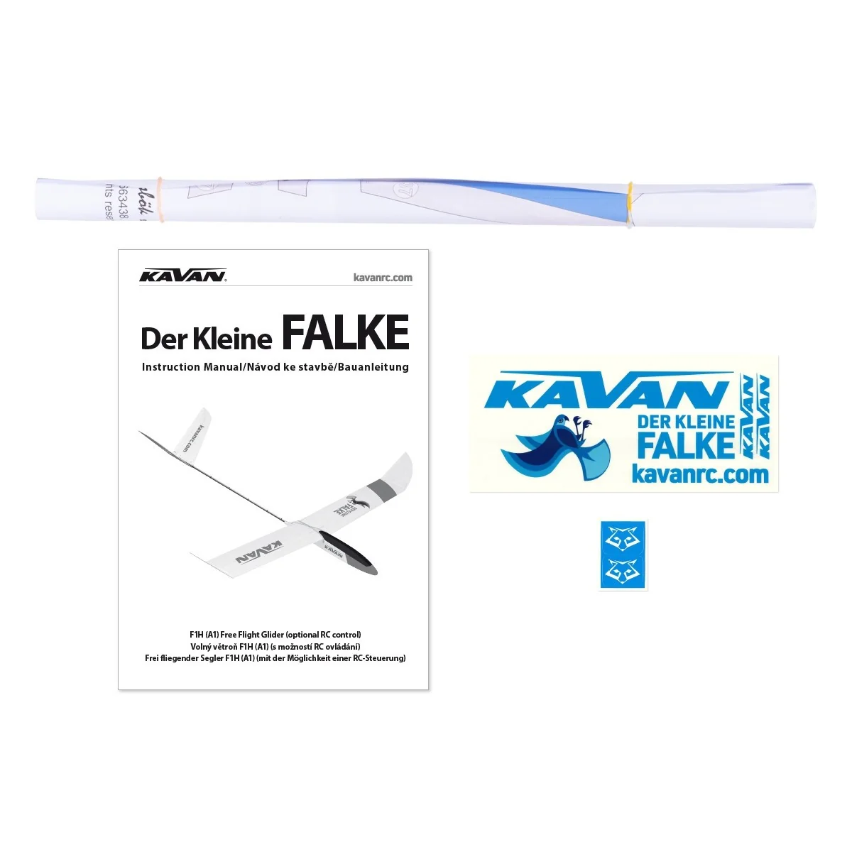 Planeur Falke A1 (F1H) 1240mm kit balsa Kavan Kavan RC KAV02.4316 - 7