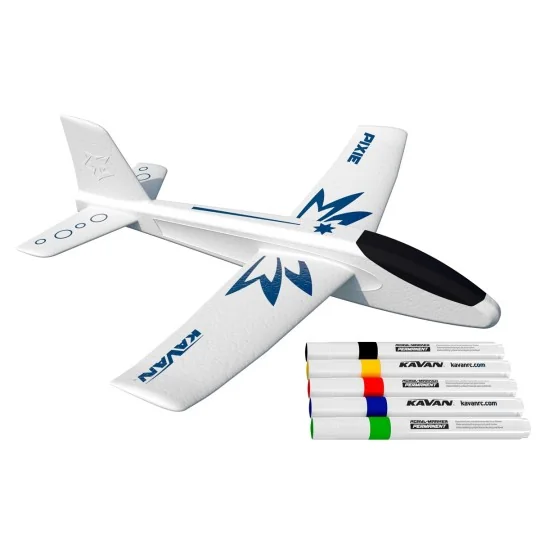 KAV02.8063-Planeur vol libre PIXIE - BLANC 495mm EPO + marqueurs Kavan
